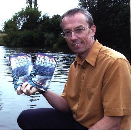 John with his book about the Titanic