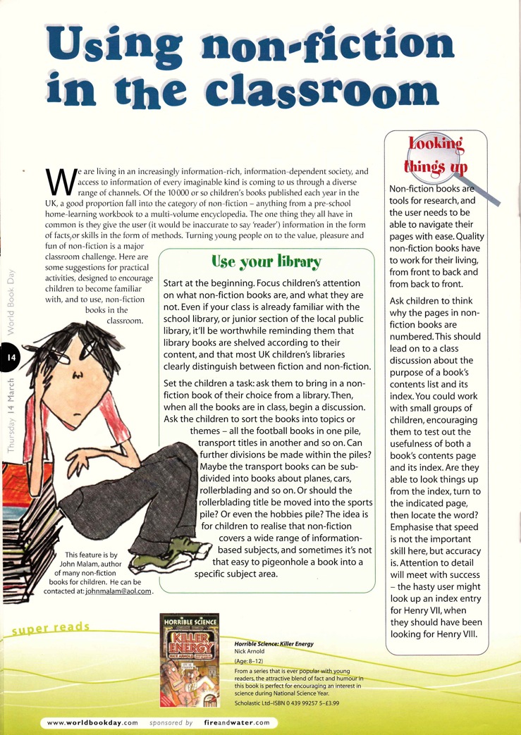 non-fiction in the classroom