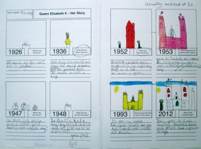 - QE2 biography work