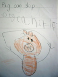 Reception - Sleepy Pig work