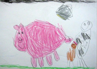 Reception - Sleepy Pig work